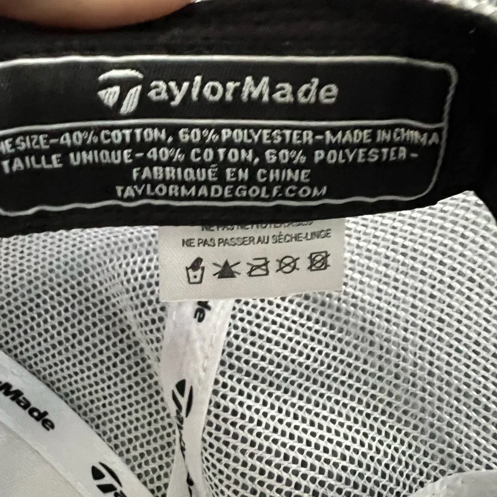 Taylor Made Vintage White and Black Baseball Golf Hat, NWT 🆕